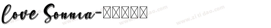 Love Sonnia字体转换